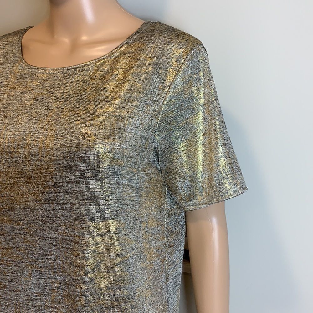Boohoo mini dress Festival Christmas Gold party Cocktail size 8 - Picture 2 of 7